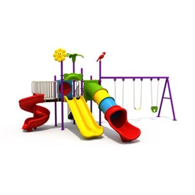 MYTS Mega Garden  dual and single slides and swings